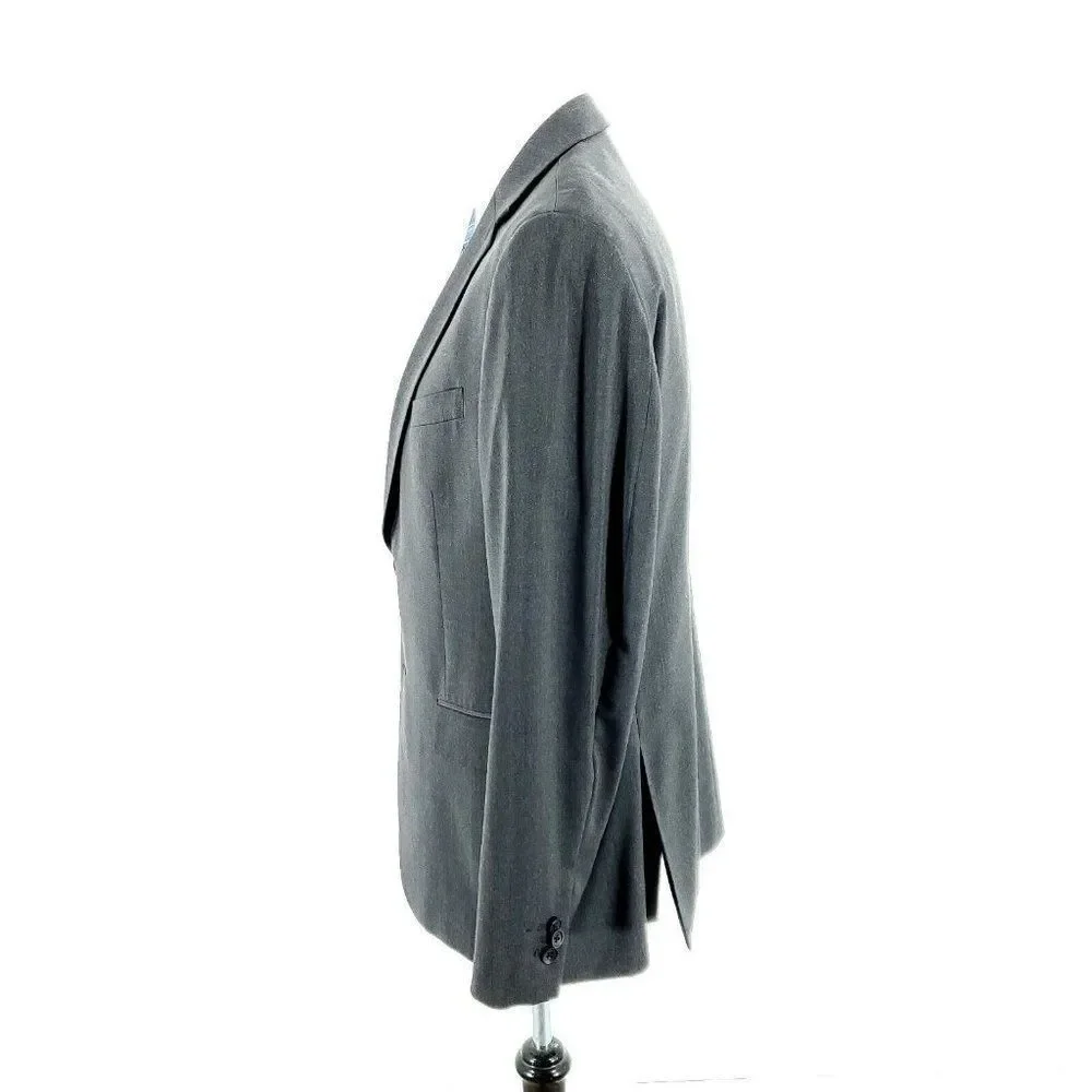 Banana Republic Lanicificio Cerruti Wool 2‎ Button Blazer 38R Gray Tagged 42R